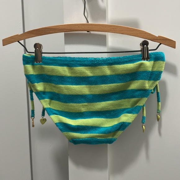 Y2K Vintage Juicy Couture Striped Terry Bikini Size S - Picture 7 of 13